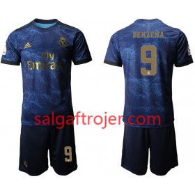 Real Madrid Fodboldtrøjer Karim Benzema 9 Børn Udebanesæt 2019/20 Kort ærmer